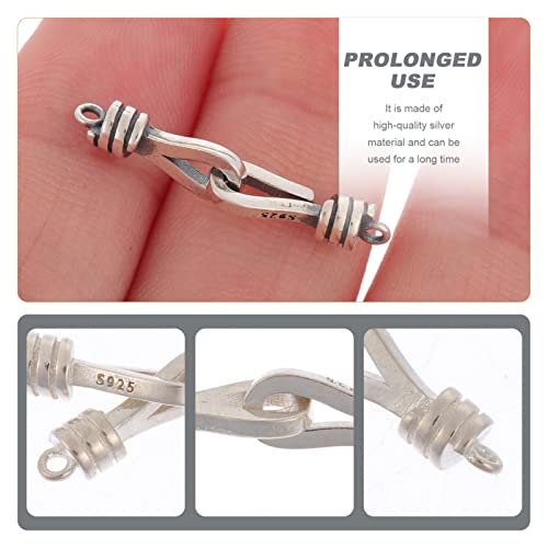 VORCOOL DIY Broche de Pulsera Pinza de Langosta Broches Collar Clips Hebilla Conector Sujetador Simple Joyería Haciendo Accesorio para Artesanía Casera