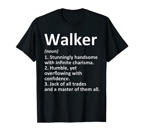 WALKER Definición Personalizada Nombre Divertido Regalo de Cumpleaños Idea Camiseta