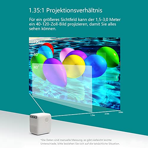 WANBO T2 MAX Mini proyector portátil WiFi Bluetooth, 720P, proyector de cine en casa, corrección lektronica, altavoz dual, proyector LED compatible con móvil,4k nativo,regalos tecnologicos