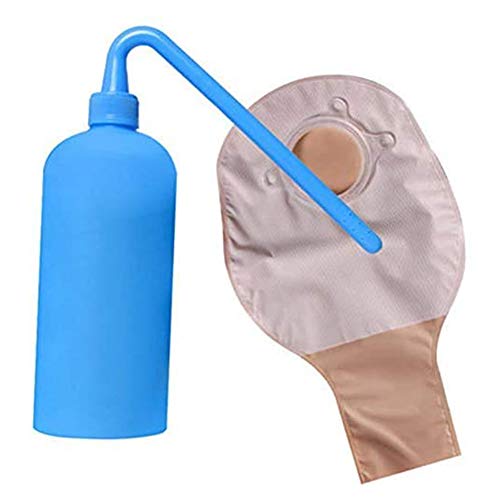 WANGXN Herramienta de Limpieza de Bolsas de colostomía de 2 Piezas, Bolsas de estoma Suministros de colostomía de Botellas de Lavado de plástico para Todas Las Bolsas de ostomía para Uso Permanente