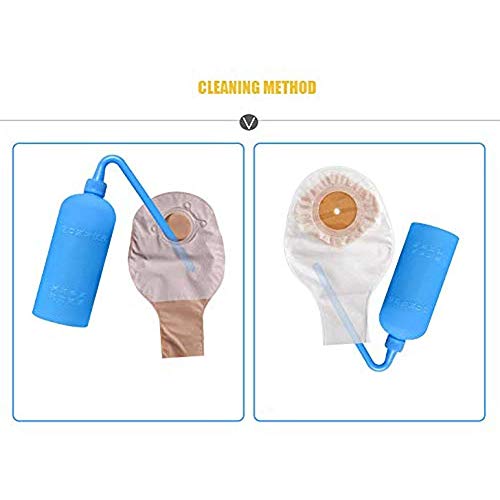 WANGXN Herramienta de Limpieza de Bolsas de colostomía de 2 Piezas, Bolsas de estoma Suministros de colostomía de Botellas de Lavado de plástico para Todas Las Bolsas de ostomía para Uso Permanente