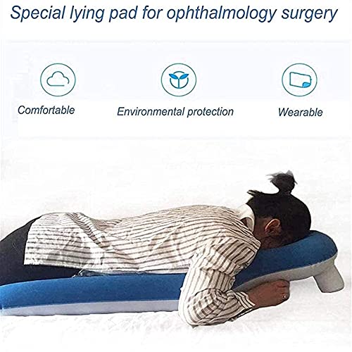 WANGXNCase Cabeza Almohadas de Apoyo para los Hombros Almohada Boca Abajo, Almohada Boca Abajo Desprendimiento de Retina Durante la recuperación para Dormir para Uso Posterior a la cirugía Ocular