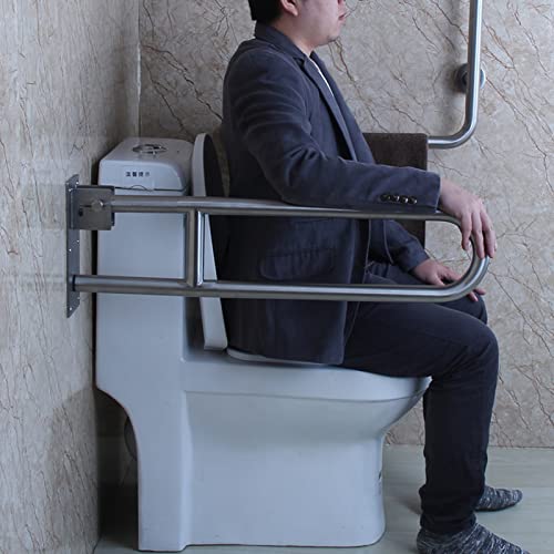 WANGXNCase Suministros para hoteles Resbalón Plegable de Soporte del Mango del Carril, en Forma de U del Carril de baño WC Caja apoyabrazos, Levante la manija de Ancianos niños discapacitados Soporte