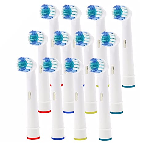 WANGZHENZHEN SHUZHEN 12 × Cabezales de Pincel de reemplazo Ajuste para el Cepillo de Dientes eléctrico Oral-B Fit Advance Power/Pro Health/Triumph / 3D Excel/Vitality Precision Clean