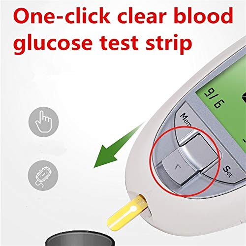 WCCCY Prueba Casera Fácil de Usar 3 en 1 Tester de colesterol Uric Acid and Diabetes Home Tester con Tiras de Prueba (Color : Blood Glucose Test Strips 25PCS)