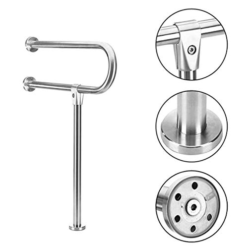WENBING Handicap pasamanos de baño, WC Caja Bares Duchas de Handicap, rieles de Acero Inoxidable Barra de sujeción para minusválidos Baño de Ancianos pasamanos, para Montaje en Pared Soporte de Suelo
