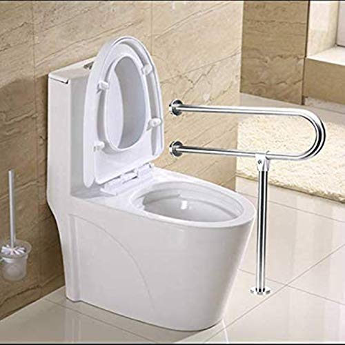 WENBING Handicap pasamanos de baño, WC Caja Bares Duchas de Handicap, rieles de Acero Inoxidable Barra de sujeción para minusválidos Baño de Ancianos pasamanos, para Montaje en Pared Soporte de Suelo