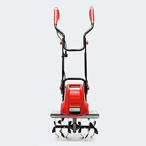 WilTec Motocultor eléctrico para jardín 1500W 400rpm Motoazada Rotavator Jardinería Huerto Cultivar Escarar