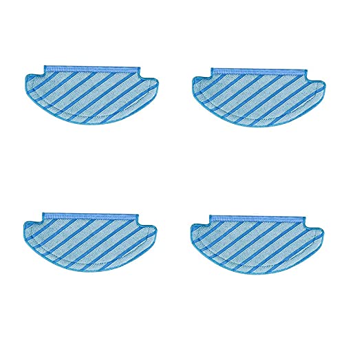 Wohlstand 4 piezas Partes de Aspirador para Ecovacs, Aspiradora Robot Paños de Limpieza, Paños de Limpieza para Ecovacs, para paño de limpieza para accesorios de robot aspirador Cobos