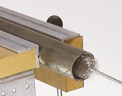 Wolfcraft 2128000 2128000-1 cepillo metálico cilíndrico, vástago 8 mm diam, Ø 38 x 55 x 200 mm