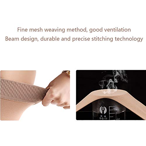 wolfjuvenile Apoyo Graduado De Varicosa para Edema - Manga De CompresióN para La Pantorrilla, Venas Varicosas En Las Piernas Medias EláSticas (15-21Mm HG),Black-XXL