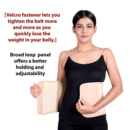 Wonder Care - Cinturón abdominal totalmente elástico carpeta después de la entrega de la sección C para las mujeres para el apoyo delgado vientre cintura recortadora quemador de grasa post-natal/operatorio recuperación de la faja de apoyo A-104 Medio