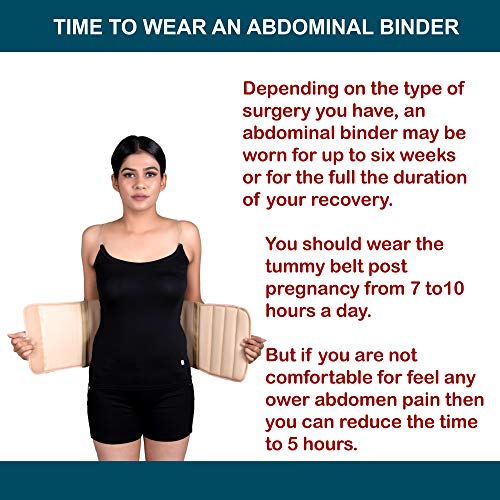 Wonder Care - Cinturón abdominal totalmente elástico carpeta después de la entrega de la sección C para las mujeres para el apoyo delgado vientre cintura recortadora quemador de grasa post-natal/operatorio recuperación de la faja de apoyo A-104 Medio