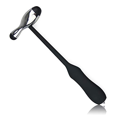 WSN Martillo médico Martillo médico para Reflejos nerviosos, Martillo de percusión Multifuncional con Dos Cabezales de Goma Blanda para diagnóstico y Prueba del Reflejo nervioso