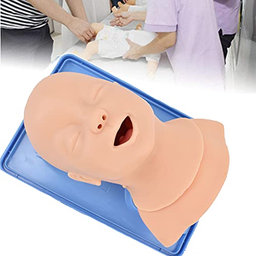 WSXKA Maniquí de intubación pediátrico, maniquí de intubación de PVC, Entrenador de manejo de vías respiratorias Maniquí traqueal Infantil para demostración médica