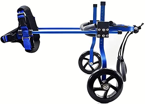 WXFCAS Mascota silla de ruedas perro silla de ruedas silla de ruedas silla de ruedas silla de ruedas, gato ajustable y perro deshabilitado extremidades traseras carro lesión pequeña mascota scooter ma
