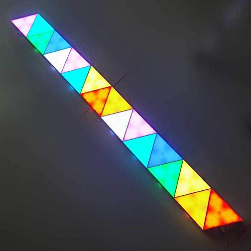 WYFX Lámpara de Pared Triangular Moderna RGB, Luces de Pared LED modulares, luz Nocturna de Estilo Moderno para Interiores, Dormitorio, Sala de Estar, Pasillo, escaleras, Paquete
