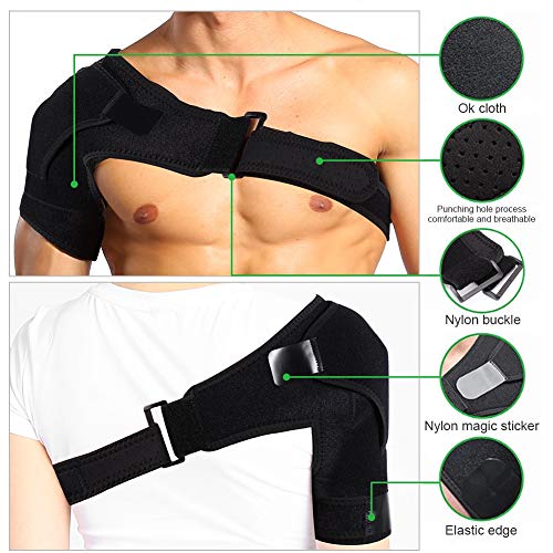 Wytino Abrazadera de Hombro, Soporte Rotador Lesión del Manguito Dislocación Articular Labrum Rasgadura y Fractura Manga de compresión del Hombro para Hombres y Mujeres