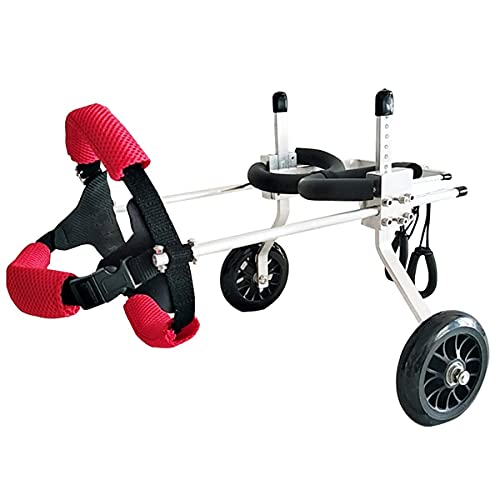 WYZXR Pet Scooter Silla de Ruedas para Perros 2 Ruedas Patas traseras Silla de Ruedas Ajustable para Perros Ancianos Perro Gato Carro eléctrico Carro de rehabilitación de Animales discapacitados para