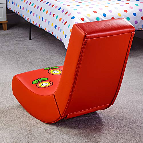 X-Rocker Mario Gaming, Silla Infantil, Cuero sintético, Rojo, Mediano