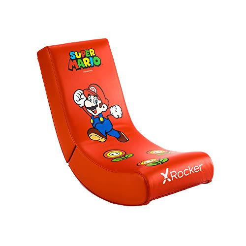 X-Rocker Mario Gaming, Silla Infantil, Cuero sintético, Rojo, Mediano