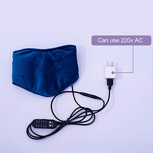 XIAOQIAO Cuello Guardia Calentamiento Propio Soporte for el Cuello, el Cuello del cojín de calefacción, Collar Cervical Ajustable for la Terapia física, el Alivio del Dolor de Cabeza (Color : Red)