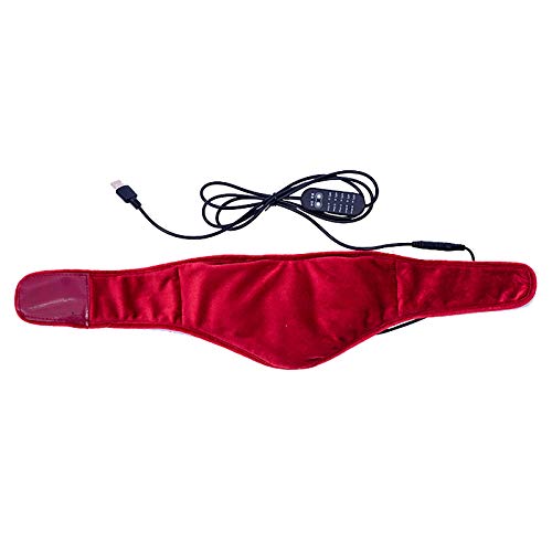XIAOQIAO Cuello Guardia Calentamiento Propio Soporte for el Cuello, el Cuello del cojín de calefacción, Collar Cervical Ajustable for la Terapia física, el Alivio del Dolor de Cabeza (Color : Red)