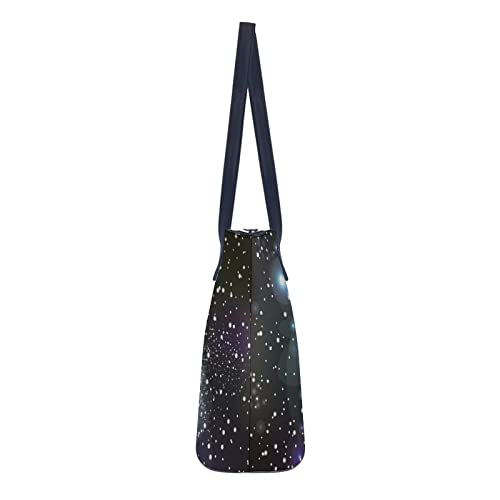 Xingruyun Bolsos De Mujer Menisco Brillante Bolsos De Mano Grande Bolsos Bandolera Impresión Bolso De Hombro Handbag 34x14x29cm
