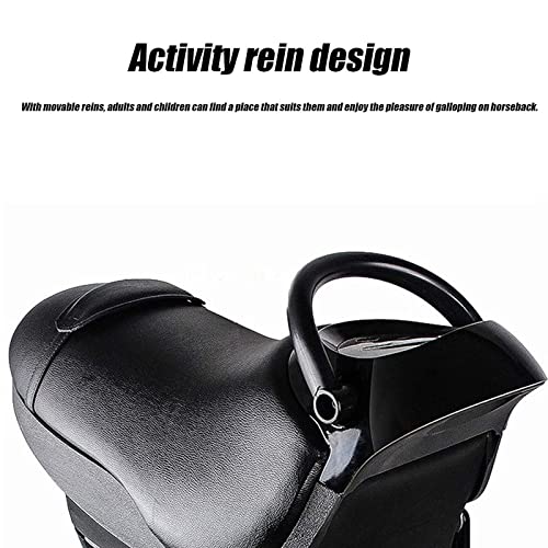 XUANX Máquina para Montar A Caballo Eléctrica para Interiores, Ejercicio De Rehabilitación para Personas De Mediana Edad Y Ancianos, Máquina para Adelgazar para Perder Peso En La Cintur,Gris