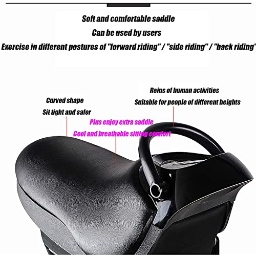 XUANX Máquina para Montar A Caballo Eléctrica para Interiores, Ejercicio De Rehabilitación para Personas De Mediana Edad Y Ancianos, Máquina para Adelgazar para Perder Peso En La Cintur,Gris
