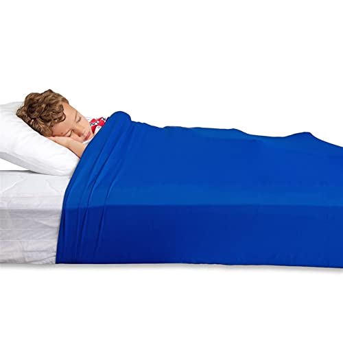 XWSM Manta De Compresión Sensorial Mantas Ponderadas Terapia Transpirable Fresca Hoja De Cama Estirable For Niños Y Adultos Profundo Relajante con SPD, Ansiedad (Size : 160x147cm/63x58in)