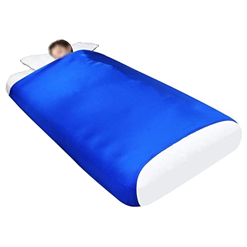 XWSM Manta De Compresión Sensorial Mantas Ponderadas Terapia Transpirable Fresca Hoja De Cama Estirable For Niños Y Adultos Profundo Relajante con SPD, Ansiedad (Size : 160x147cm/63x58in)