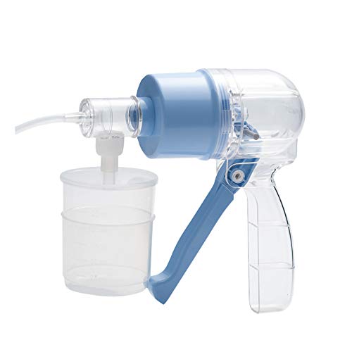 YAOUFBZ Bomba de succión portátil Manual,máquina de secreción de moco flema portátil de Mano Kit de Terapia doméstica para Ancianos y niños: fácil de Limpiar