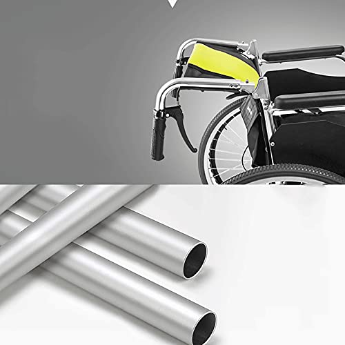 YDYBY Silla de Ruedas ortopédica de tránsito,para minuválidos y Ancianos Plegable Aluminio Silla de tránsito cómodo manetas reposapiés Plegado rápido Silla de Ruedas de Viaje,Verde