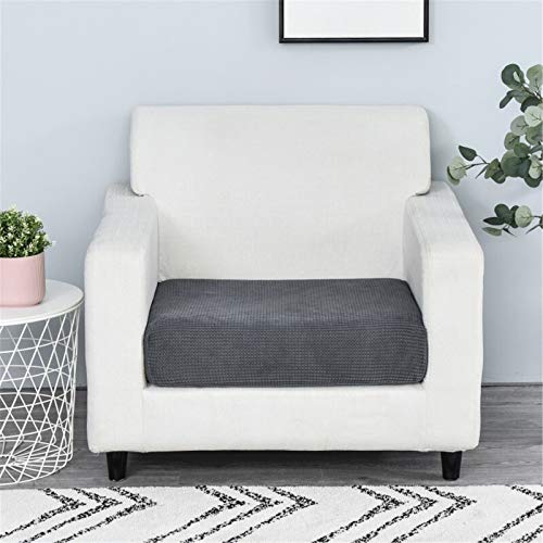 Yidaxing Funda para Asientos de Sofá Elástica Protector de Cojin de Asiento Separados para sofá Fundas de cojín(2 Plazas, Gris Oscuro)