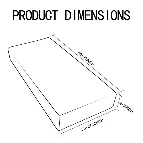 Yidaxing Funda para Asientos de Sofá Elástica Protector de Cojin de Asiento Separados para sofá Fundas de cojín(2 Plazas, Gris Oscuro)