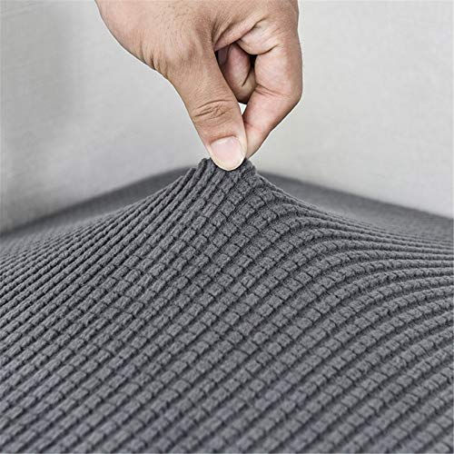 Yidaxing Funda para Asientos de Sofá Elástica Protector de Cojin de Asiento Separados para sofá Fundas de cojín(2 Plazas, Gris Oscuro)