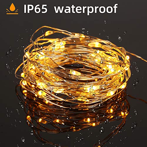 Yizhet Luces de Cadena de Cortina 3mx 3m 300 LED Cortina Luces Luz de Cortina con Mando 8 Modos Impermeable Cortina Luces Navidad para Decoración Interior Bodas Fiestas (Blanca Cálida)