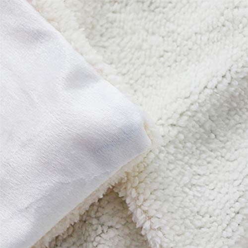 YOCASA Suave Oruga Tirar Manta,Doble Capa Grueso Manta Cielo Estrellado Impreso Tirar Manta Multifunción Tirar para Sofá Cama Piso Toalla De Playa A 150x130cm(59x51inch)