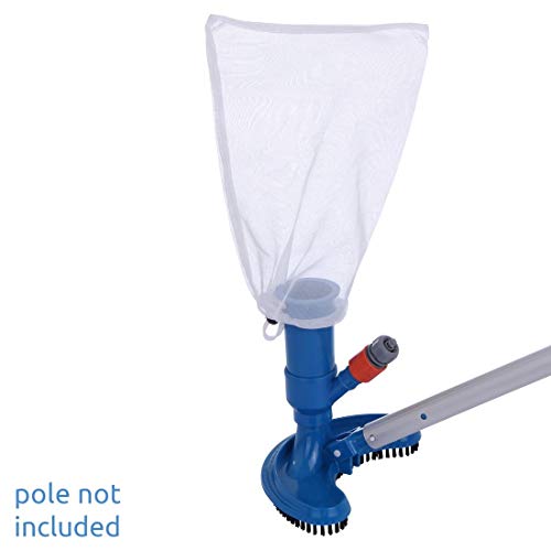 yourGEAR Aspiradora de suelo para piscina JV-C Venturi Manguera de jardín Cepillo de succión + Bolsa colectora