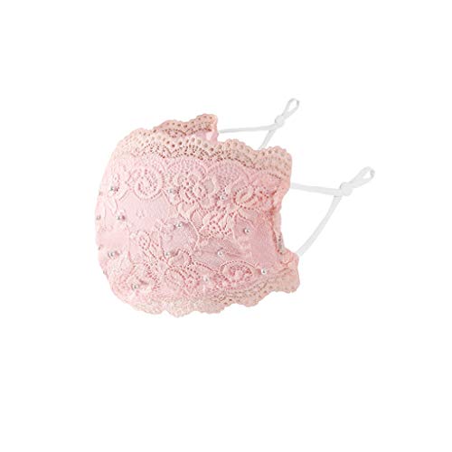 YpingLonk 1pc Moda Mujeres Encaje Cara Protector Universal protección Facial pañuelo