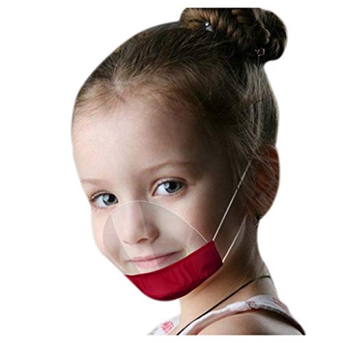 YpingLonk 4 Piezas Boy Girls Protector Facial cómodo Protector de Rostro Visual Transparente para niños