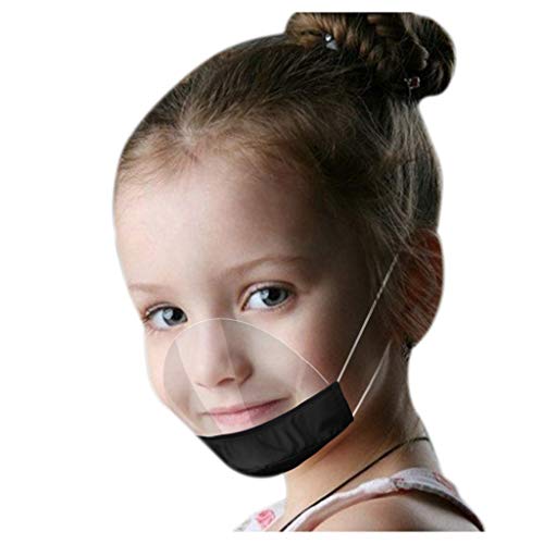 YpingLonk 4 Piezas Boy Girls Protector Facial cómodo Protector de Rostro Visual Transparente para niños