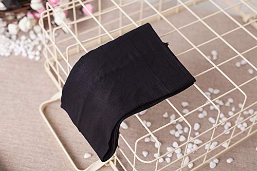 Yulaixuan para mujer 2 pares de pantimedias de longitud completa Reforzado 180 Denier entrepierna de mariposa Medias opacas Medias con patas (2 negro)