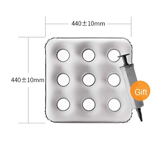 YXIAOL Cojín Antiescaras Cojín Inflable Cojín De Descompresión para Prevenir Las úlceras por Presión Aliviar La Ciática,Grey