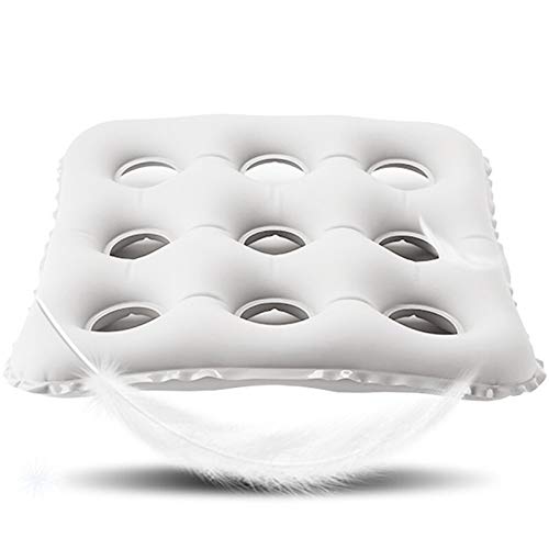 YXIAOL Cojín Antiescaras Cojín Inflable Cojín De Descompresión para Prevenir Las úlceras por Presión Aliviar La Ciática,Grey