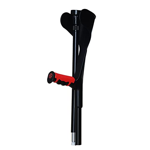 YXW Muletas de Aluminio Plegables con puños Abiertos, muletas de antebrazo Ajustables, bastón inglés de Viaje Ligero, para Altos 150-196 cm (2 Unidades)