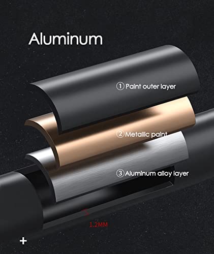 YXW Par De Muletas Ortopédicas Plegable, Muleta Antebrazo De Aluminio, Bastones Inglés Ajustable para Hombres Y Mujeres con Una Altura De 140-185 Cm, Negro/Gris (Color : Black)