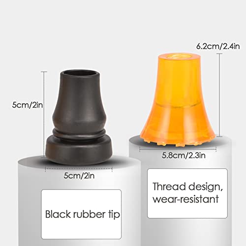 YXW Par De Muletas Ortopédicas Plegable, Muleta Antebrazo De Aluminio, Bastones Inglés Ajustable para Hombres Y Mujeres con Una Altura De 140-185 Cm, Negro/Gris (Color : Black)