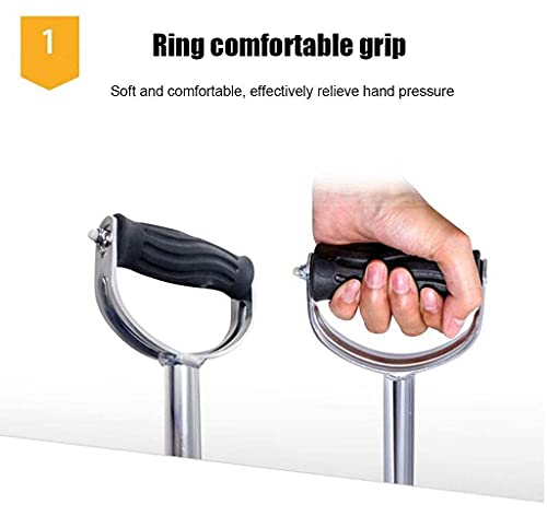 Z-SEAT Andadores para Personas Mayores Andador con Andador, bastón Ligero, Ajustable, Equilibrio, Ayuda a la Movilidad, accionamiento, muleta de Aluminio, Ultra Estable, Productos ortopéd